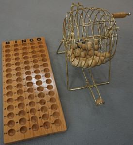 DELUXE BINGO WITH WOOD BASE