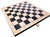 FOLDING WOOD CHESS, CHECKERS, BACKGAMMON SET - SILKSCREEN BLACK