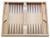 FOLDING BACKGAMMON WITH INLAID WOOD