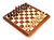 INLAID WOOD CHESS BOARD WITH ROUNDED CORNERS