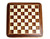 INLAID WOOD CHESS BOARD WITH ROUNDED CORNERS