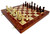 FOLDING WOOD CHESS, CHECKERS, BACKGAMMON SET - BURL VENEER