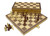 CHESS - FOLDING SET WITH INLAID WALNUT WOOD (THIN BORDER)
