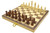 CHESS - FOLDING SET WITH INLAID WALNUT WOOD (THIN BORDER)