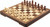 MODERN FOLDING CHESS SET - WALNUT