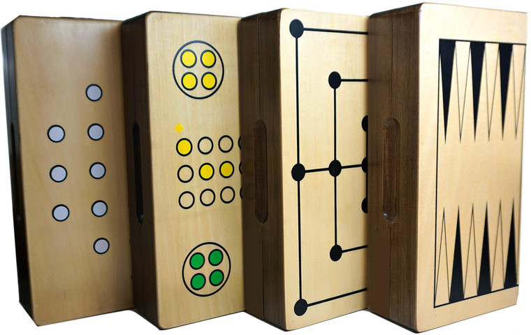 SOLITAIRE - WOOD SET WITH SILKSCREEN PRINT