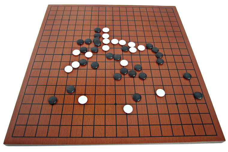 GO GAME SET - MAHOGANY STAIN