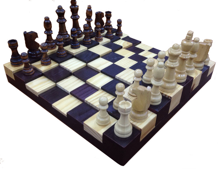 MODERN 3D WOODEN CHESS