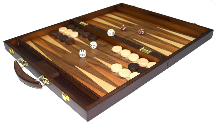 MODERN BACKGAMMON WITH STARBURST DESIGN