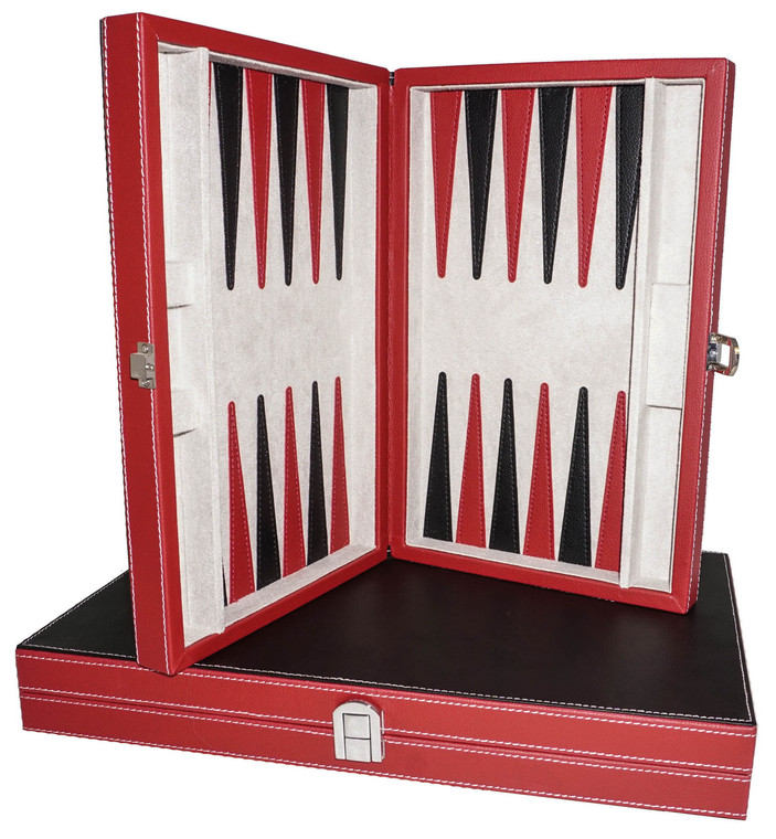 VINYL BACKGAMMON WITH STITCHING