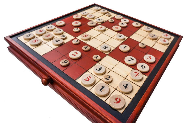 LARGE SUDOKU IN BURNED WOOD