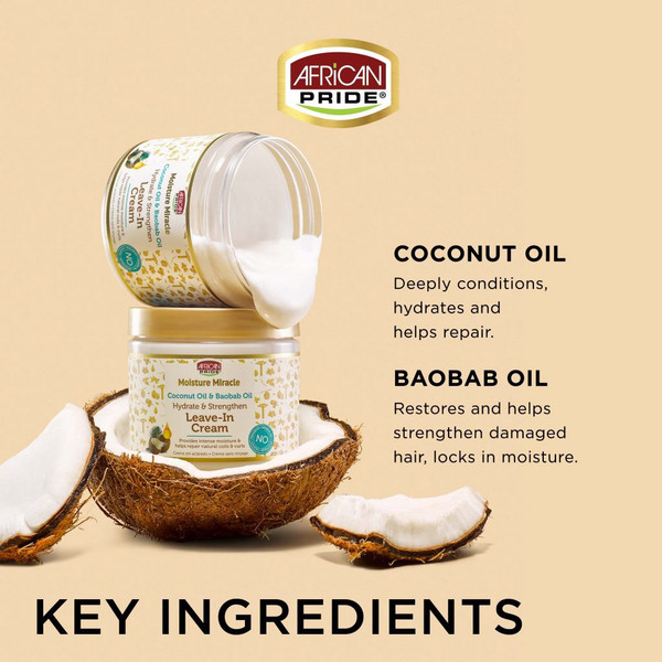Africa Pride - Leave-in Cream (Coconut Oil & Baobab Oil)