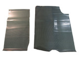 1964-1966 Pontiac Gto Aqua Houndstooth Print Rubber Trunk Mat Kit 2 Piece