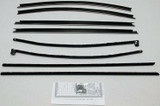 1967-1968 Buick Lesabre Window Beltline Weatherstrip Kit, 8 Pieces