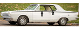 1963-1966 Dodge Dart 2 Door Sedan Outer Window Weatherstrip Kit, (4 Pieces)