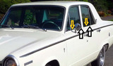 1963-1966 Dodge Dart 4 Door Sedan Outer Window Weatherstrip Kit, (4 Pieces)