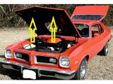 1974 Pontiac Ventura Gto 1/2" Hood Insulation Kit, 3 Pieces