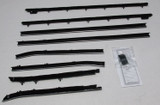 1967 Chevy Camaro Coupe Window Beltline Weatherstrip Kit (8 Pieces)