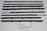 1962 Pontiac Parisienne 4 Door Hardtop Window Beltline Weatherstrip 8 Pcs