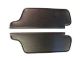 1969 Plymouth Barracuda Sun Visors, Coachman Pattern, Black Color, Pair