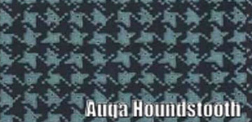 1964-1966 Pontiac Gto Aqua Houndstooth Print Rubber Trunk Mat Kit 2 Piece