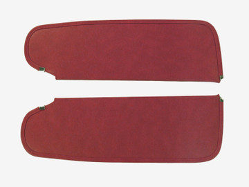 1963-66 Dart (Except Convertible) Sun Visors, Bison Pattern, Metallic Red Color