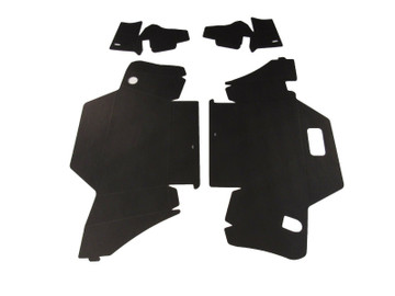 1963 Cadillac Convertible Trunk Side Panel Kit, Double Black, 4 Pcs.