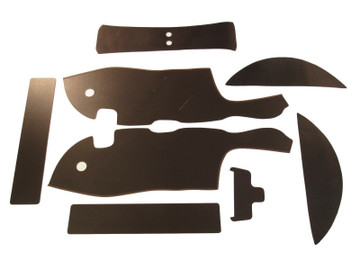 1950-1953 Cadillac Convertible Trunk Side Panel Kit, Brown Panelboard, 9 Pcs.