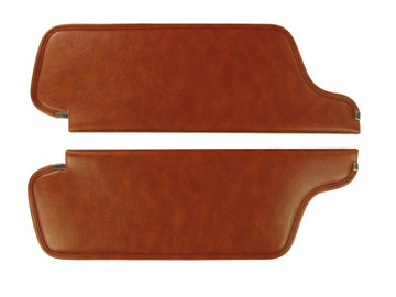 1969-70 Plymouth Roadrunner/Gtx Sunvisors Coachman Pattern, Burnt Orange Color