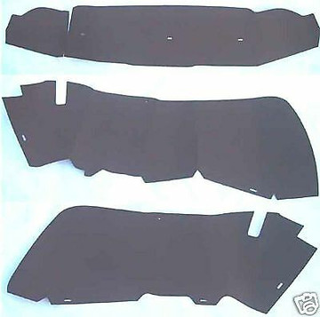 1956 Buick Super & Riviera 4 Door Brown Trunk Board Kit 3Pcs.