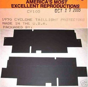 1970 Cyclone Tail Light Protectors ,  Pair