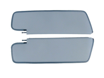 1962-63 Chevy Impala 2Dr Hardtop Sunvisors, Star Pattern, Light Blue Color, Pair