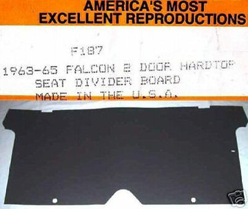1963-1965 Ford Falcon 2 Door Hardtop Rear Seat To Trunk Divider Board