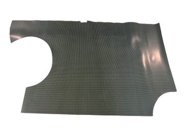 1966 -1967  Chevy Impala Convertible Rubber Trunk Mat,Aqua Houndstooth