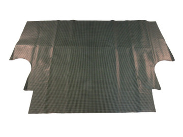 1967-68 Chevy Camaro Molded Rubber Trunk Mat, Aqua Houndstooth Pattern