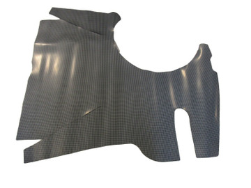 1956-64 Studebaker Hawk Coupe Rubber Trunk Mat, Gray Houndstooth