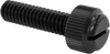Nylon Knurled Head Slotted Thumb Screw, Black  (F730)