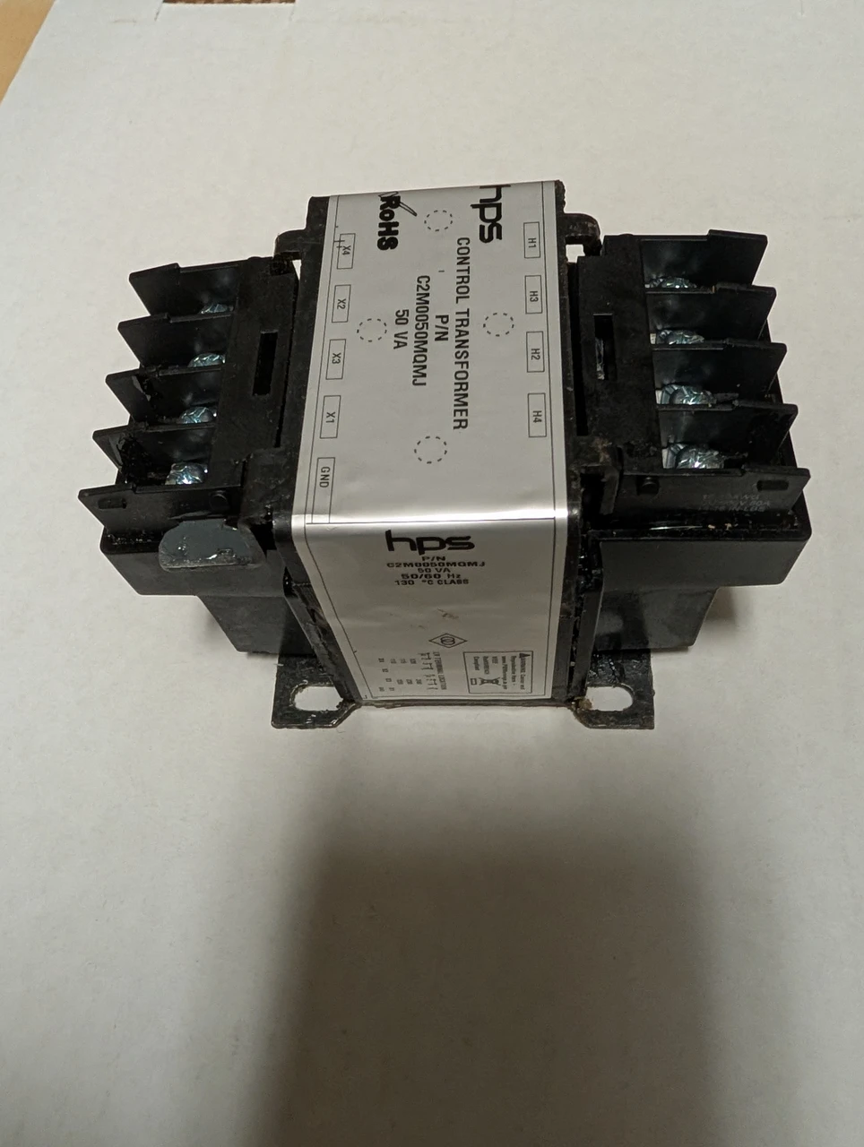 Transformer 50VA, 240/480VAC, Primary 120/240VAC 0.42/0.21A Secondary Imperator (w/Fuse Mounts) (E710)