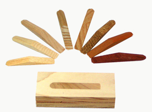 B41183 - Cherry Wood Plugs For 5/16" Castle pockets, 100 pieces