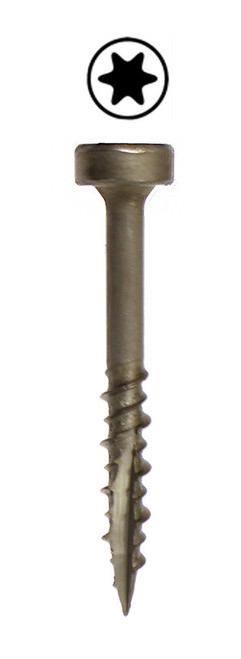 B04114C-0100 #7 1-1/4" Torx Coarse Pocket Screw - 100 count