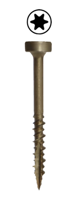 B04112C-0100 #7 1-1/2" Torx Coarse Pocket Screw - 100 count