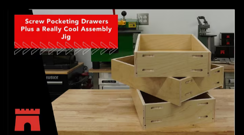Pocket Joinery in Drawer Construction