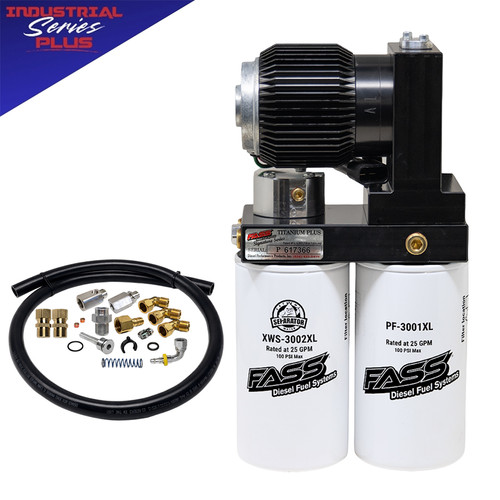 FASS Industrial Series PLUS Fuel System: For PACCAR Engines IND165G with Line Adapter Kit without Frame Mount product image