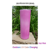 20 oz. Skinny UV Solar Colored Straight Blank Sublimation Tumbler.  Outdoor in the Sun will be Hot Pink