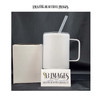 15 oz. Camping Coffee Mug White Straight Blank Sublimation Tumbler