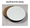 Circle Coasters Hardboard with Cork Back 3.75" X 3.75" Gloss White Sublimation Blank