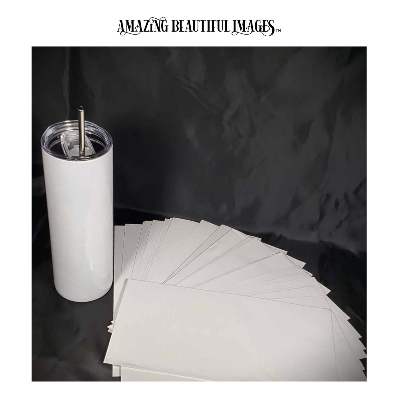 Sublimation Shrink Wrap Film,White 7x11 Inch Heat Sublimation Shrink Wrap  Tube for Mugs, Tumblers,Blanks, Shrink Wrap Bands for Sublimation,50 Pcs:  : Industrial & Scientific