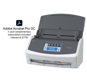 SCANSNAP iX1600 DELUXE SCANNER WITH ADOBE ACROBAT PRO DC (WHITE)