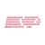 Happy Hacking Keyboard Sakura Blank Full Key Top Set 