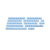 Happy Hacking Keyboard Sky Blue Blank Full Key Top Set
